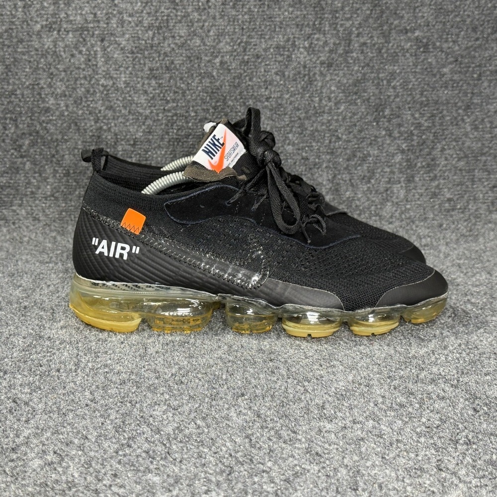 Nike Air VaporMax Off-White 2018 Running Shoes Men's 9.5 Black Athletic Sneakers